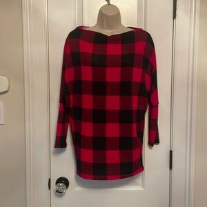 NWOT CHECKERED TUNIC TOP, Size Small-VICI